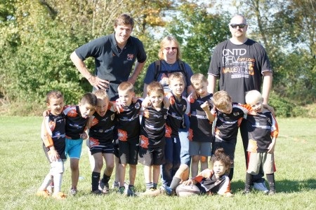 Hatten großen Spaß bei ihrem ersten Rugby-Turnier: Die U8 der RG Heidelberg