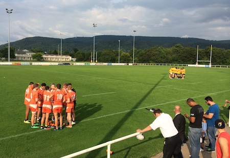 Vorbereitung mit der Nationalmannschaft: Die RGH bestritt ein gemeinsames Trainingsspiel mit dem DRV